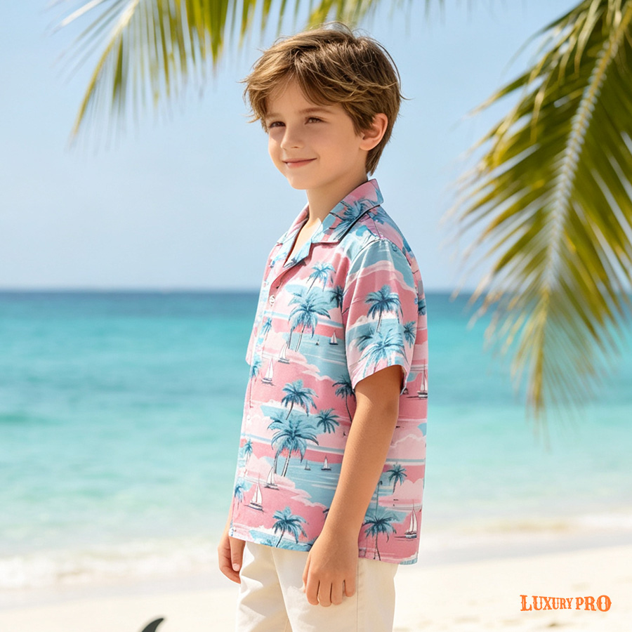 AOP KHU Kids Brazil Collar Shirt