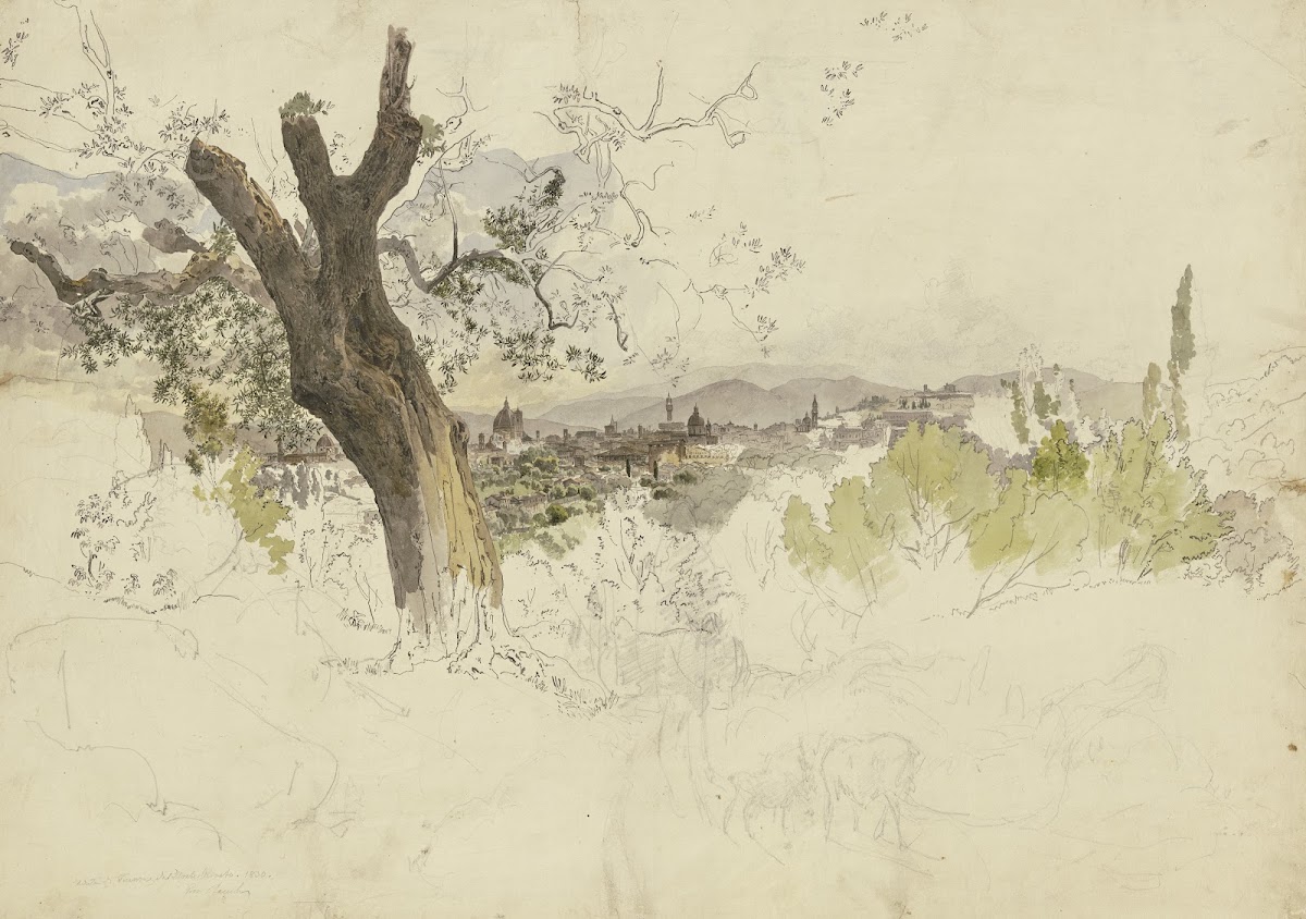 Ansicht von Florenz vom Monte Oliveto 1830
