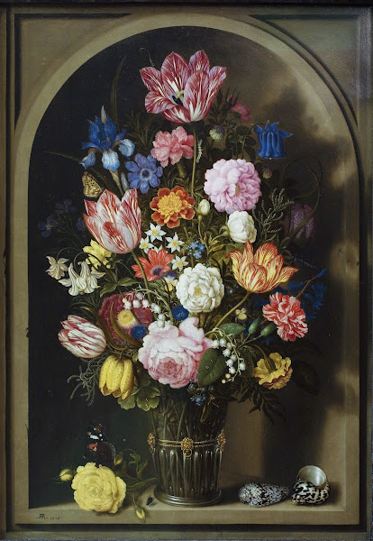 Bouquet Of Flowers In A Stone Niche 1618