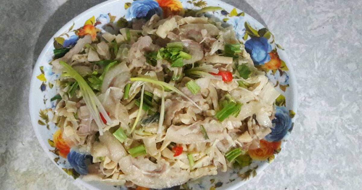 Măng tươi xào thịt