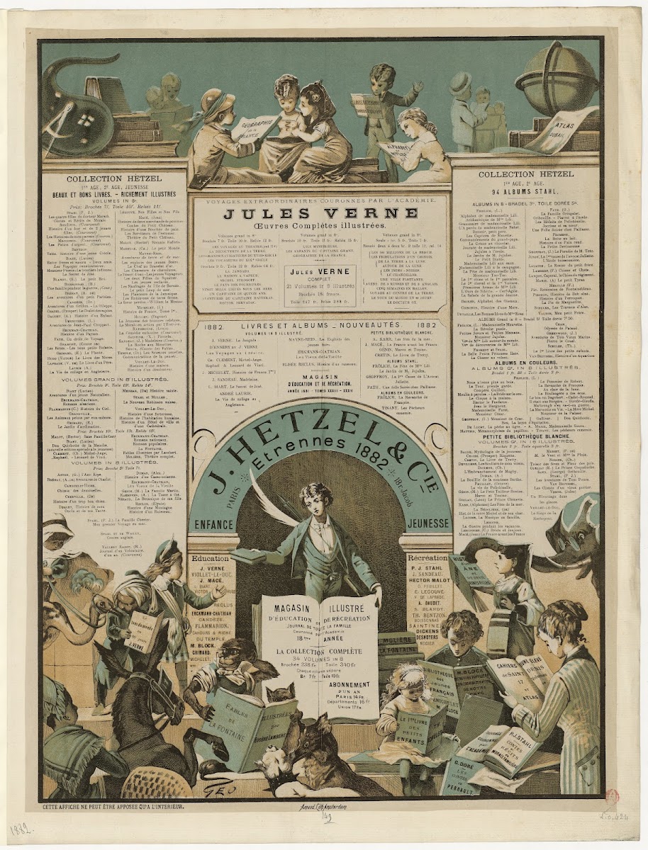 J Hetzel  Cie affiche Étrennes 1882 1881
