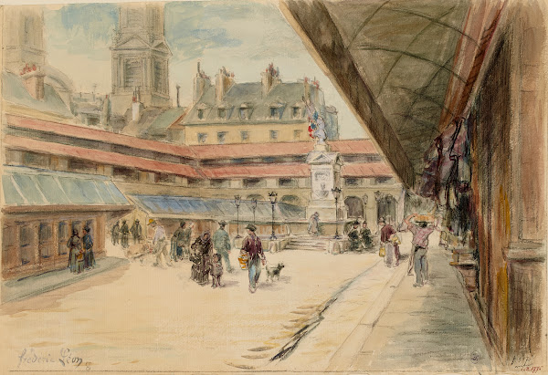 Vue du marché Saint Germain
