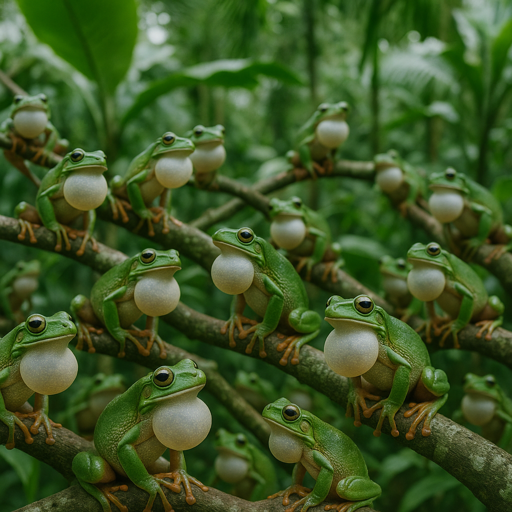 Cómo la competencia excesiva impacta el comportamiento y genética de las ranas arborícolas