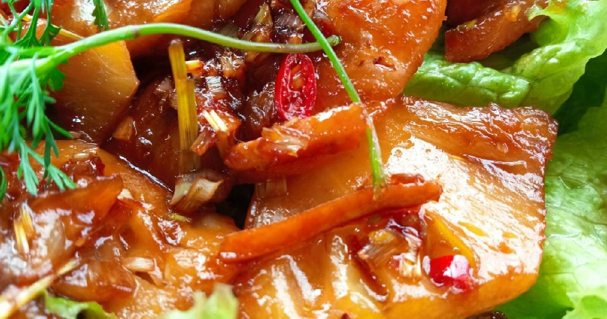 Thơm kho gừng sả
