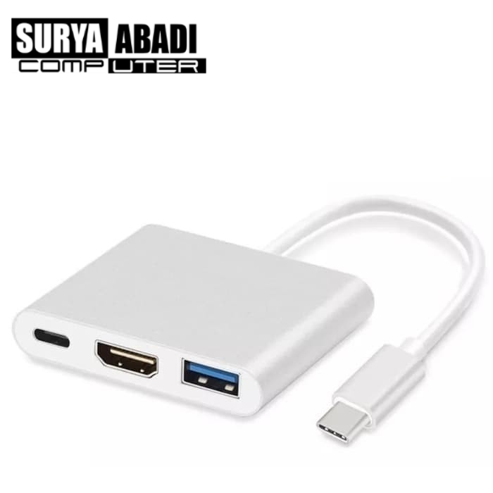 CONVERTER KABEL TYPE C TO HDMI 3 IN 1