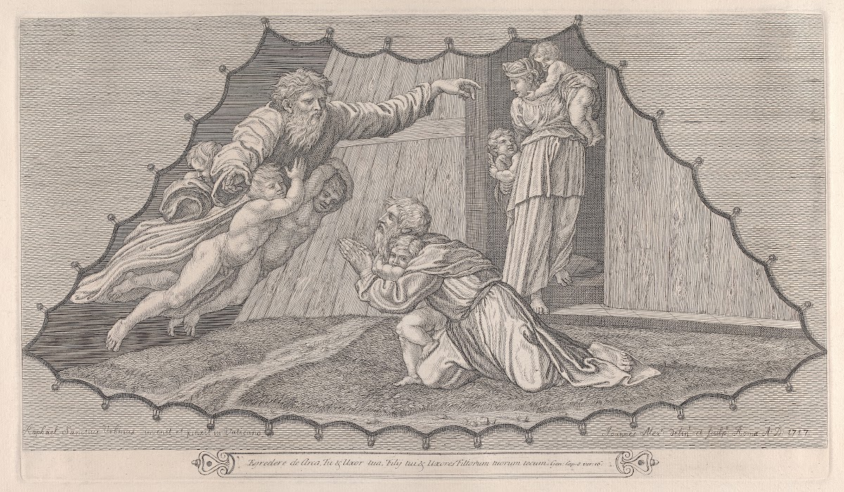 The Blessing of Abraham After Raphael ca 1717