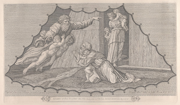 The Blessing of Abraham After Raphael ca 1717