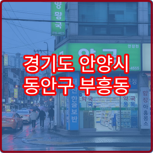 경기도 안양시 동안구 부흥동 공휴일·대체공휴일 당번·당직 약국 문 여는 약국 안내