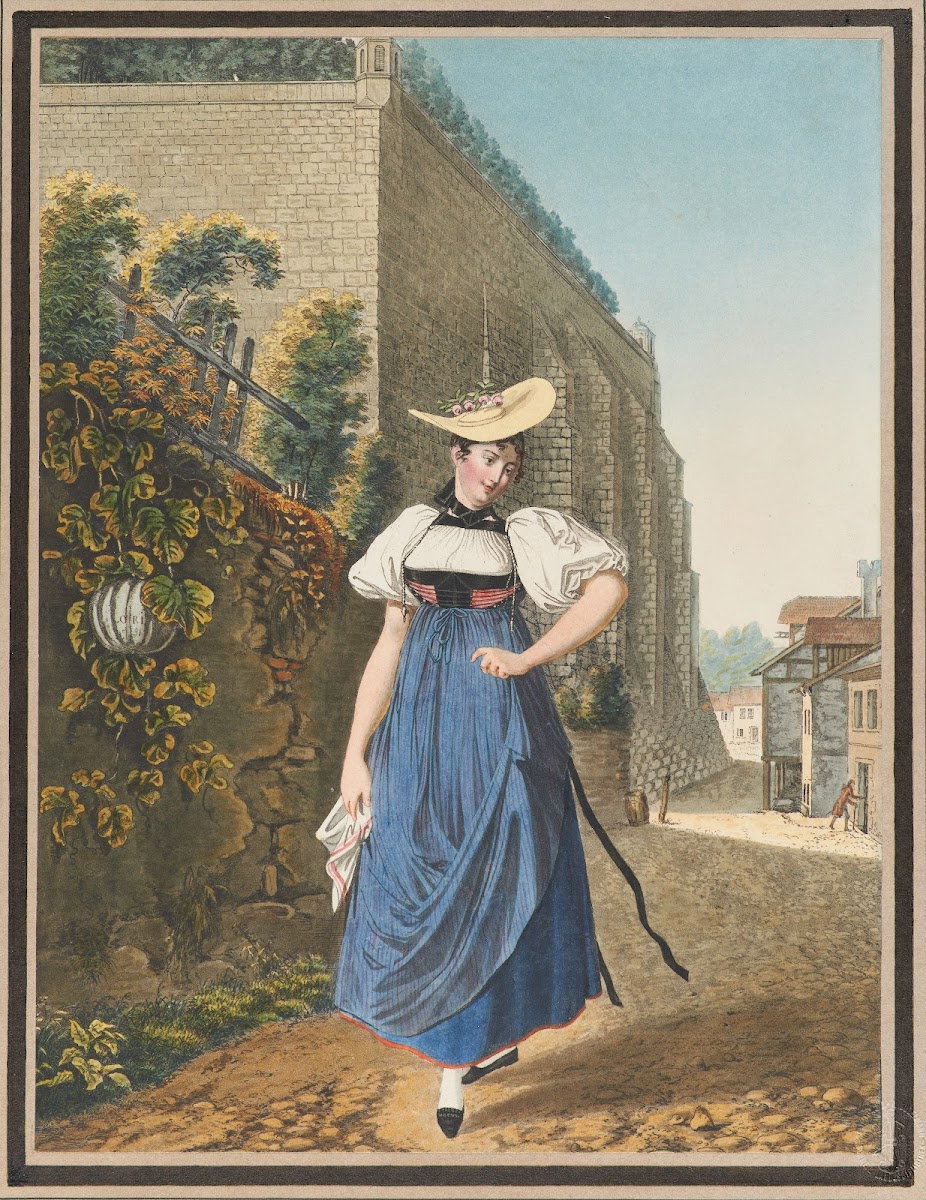 Fille de bain ou Paysanne galante du canton de Berne 1791