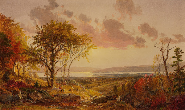 A Distant View of the Hudson River in the Fall 1873