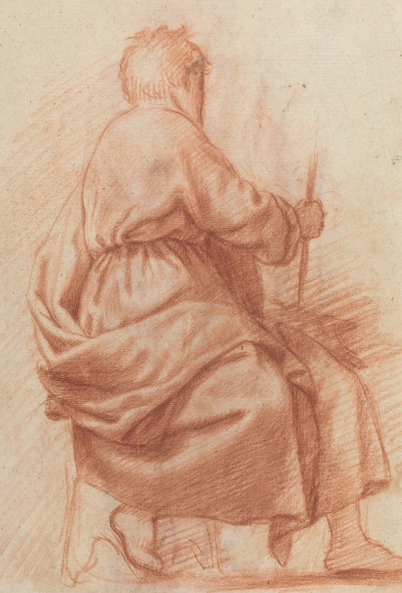Seated Draped Man verso