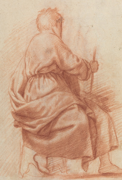 Seated Draped Man verso