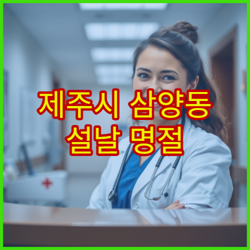 제주시 삼양동 설날 명절 응급의학과 운영 병원 연휴 응급실 진료 여부 확인