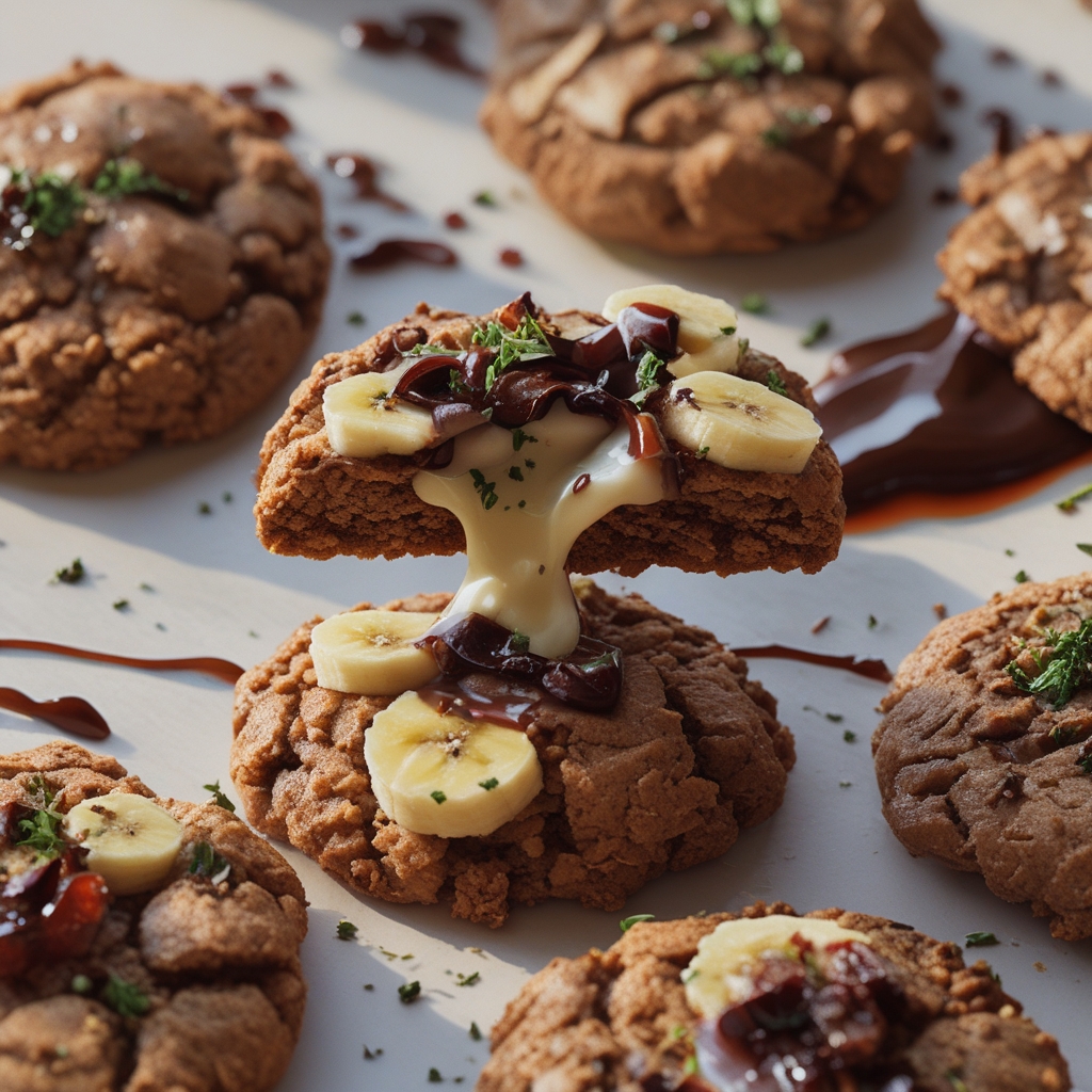 Healthy High Protein Cocoa Chickpea Cookies With Banana – Easy Homemade Snack finished