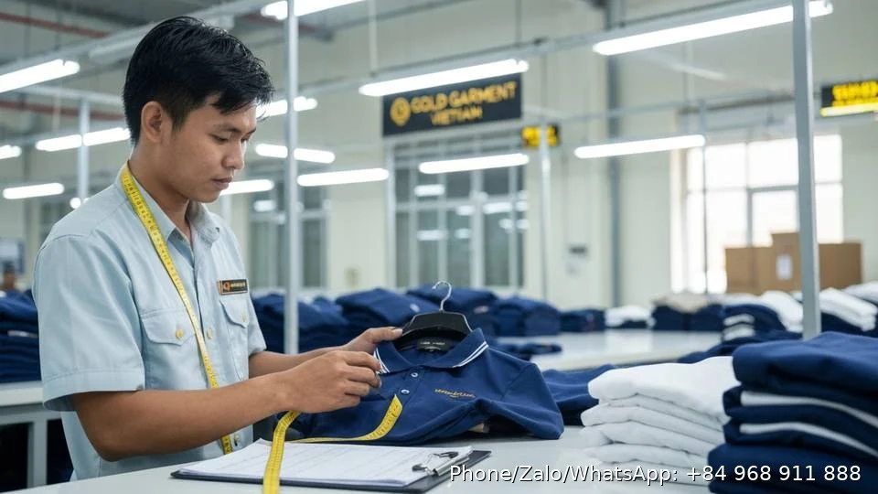 Custom Embroidered Polo Shirts - Gold Garment Vietnam