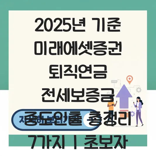 미래에셋증권 퇴직연금 전세보증금 중도인출 하는 법 대표 이미지