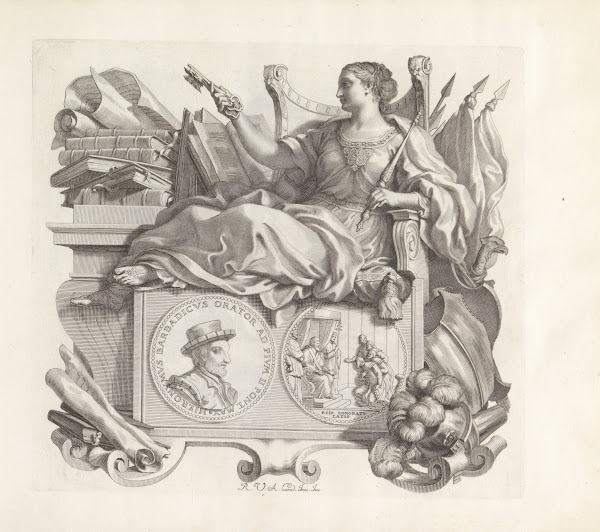 Portret van Girolamo Barbarigo en de personificatie van Gezag 1673 1743