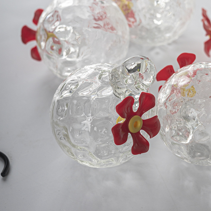 Transparent Glass Ball Bird Bath for Hanging
