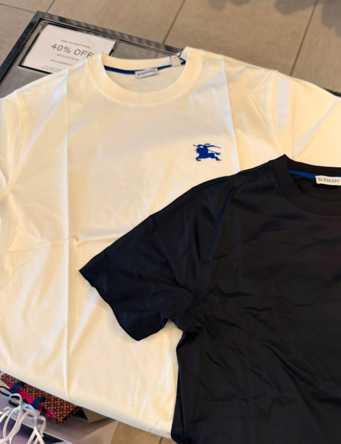 Playera Burberry Blanca