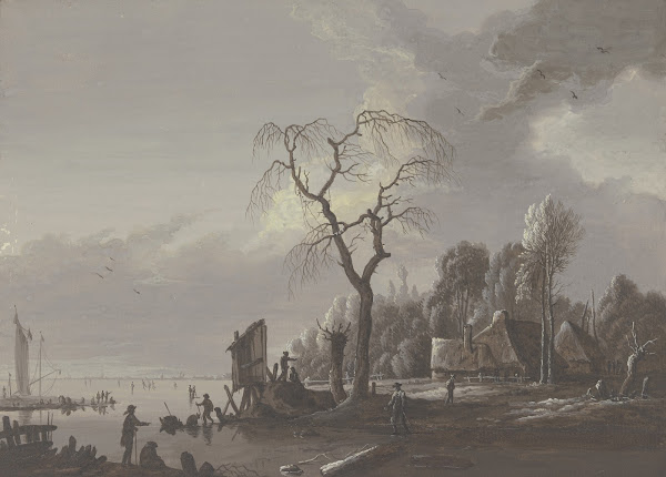 River scenery in the winter