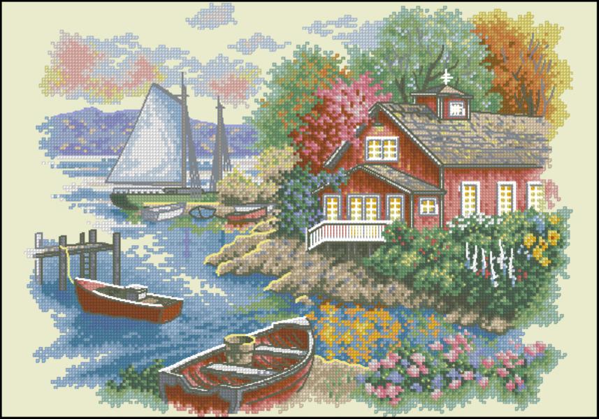 CMP 320599 Peaceful Lake House