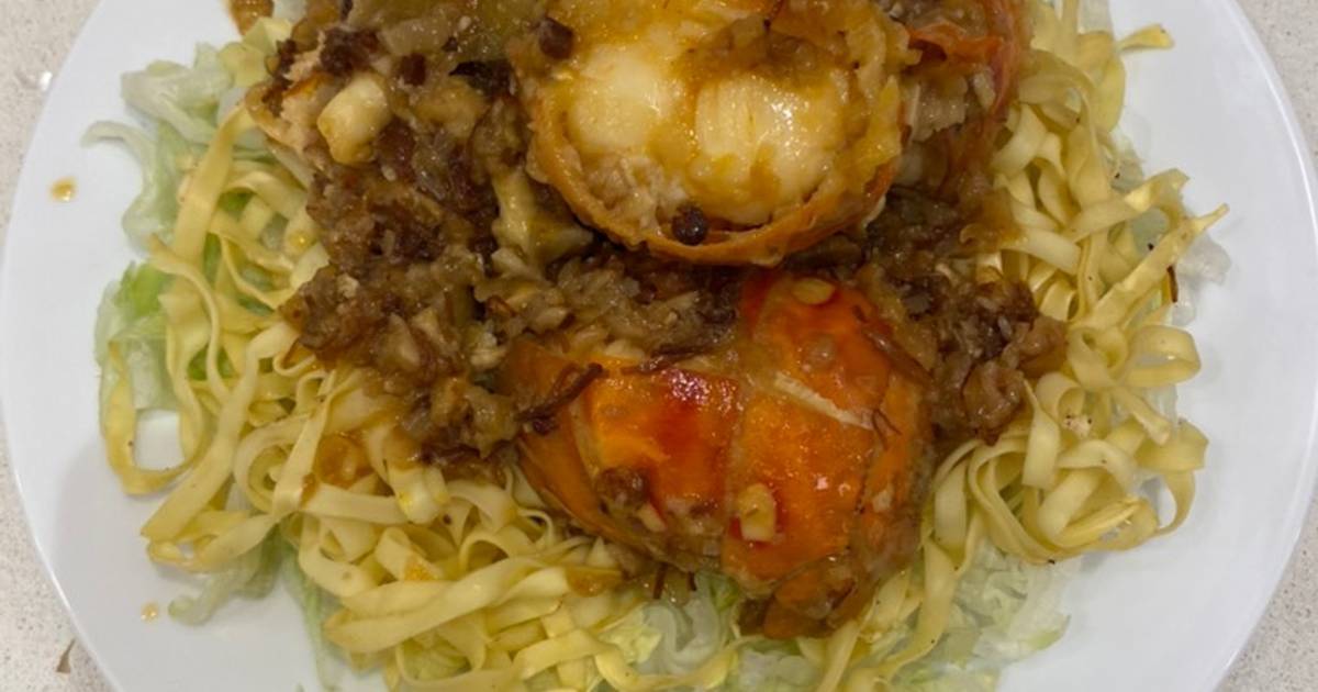 Mì xào (tôm hùm sốt XO)