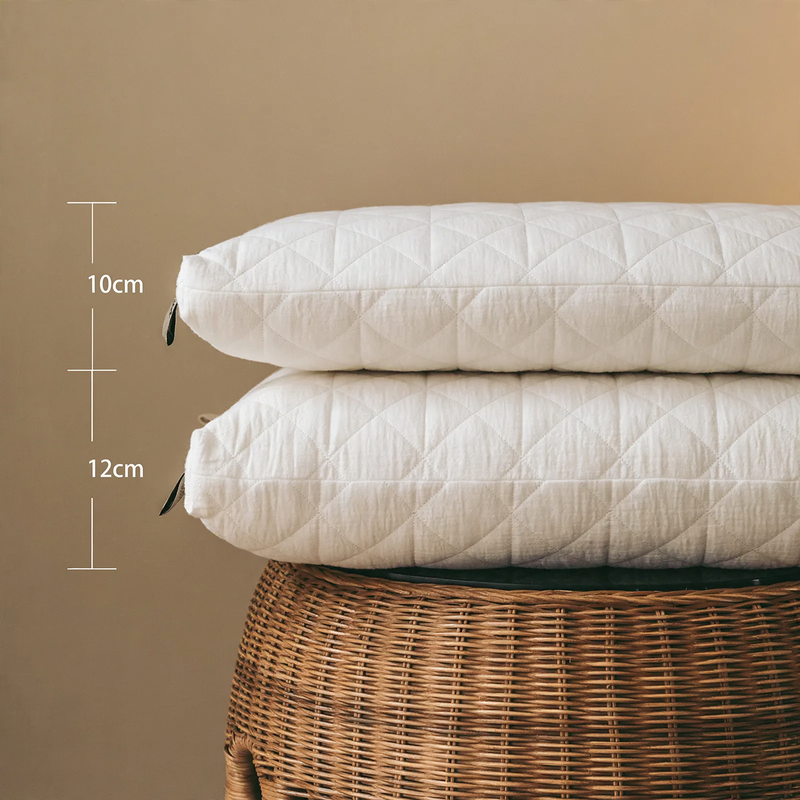 Memory Foam Pillow with Cotton Cover, Japanese Style