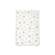 Пелюшка Twins муслінова 110х75 Зірочка сіра
