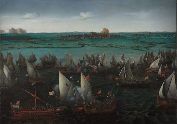Battle between Dutch and Spanish Ships on the Haarlemmermeer in or after 1629