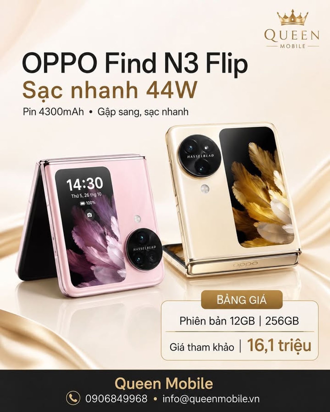Sale like new 7500k

OPPO Find N3 Flip hỗ trợ sạc nhanh tối đa 44W SUPERVOOC. Pi...