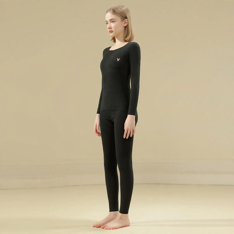 Damen Thermo-Unterwäsche-Set, nahtlos, gefüttert