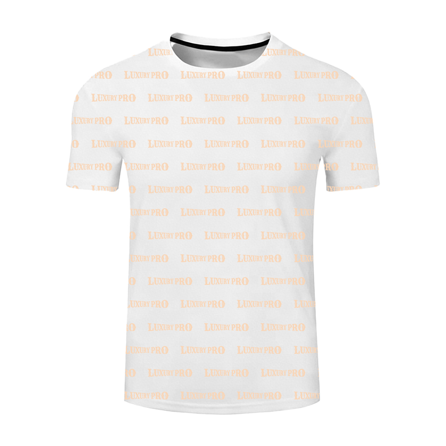 AOP Glitter Powder Short Sleeve Crew Neck T Shirt