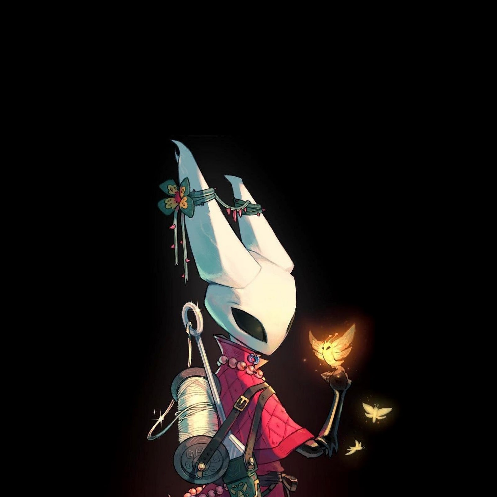 Download Hornet Traveler With Glowing Moth 2K iPhone