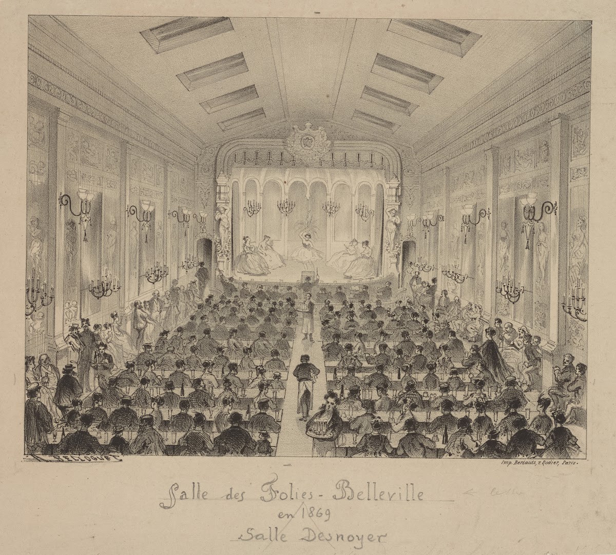 Salle des Folies Belleville en 1869