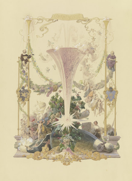 Die vier Hauptgetränke Champagner 1853