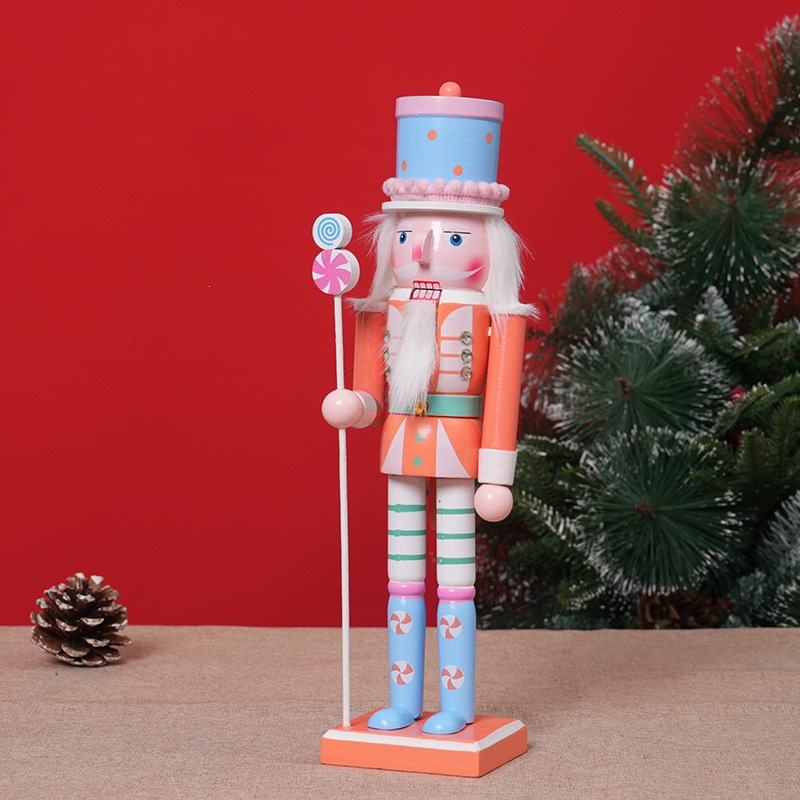 Nutcracker soldier made of solid wood, 30 cm, for Christmas time