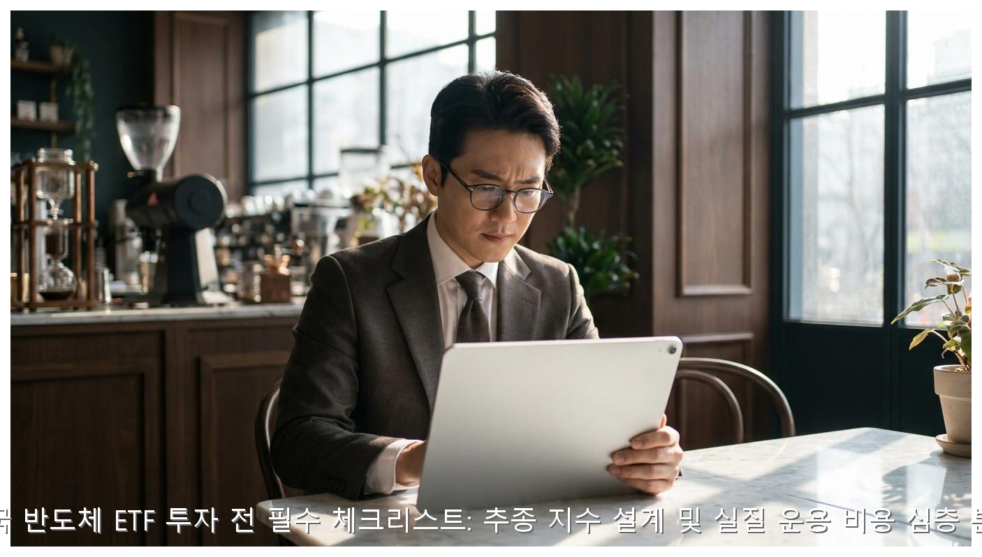 미국 반도체 ETF 투자 전 필수 체크리스트: 추종 지수 설계 및 실질 운용 비용 심층 분석 핵심 안내 및 분석 인포그래픽 (2)