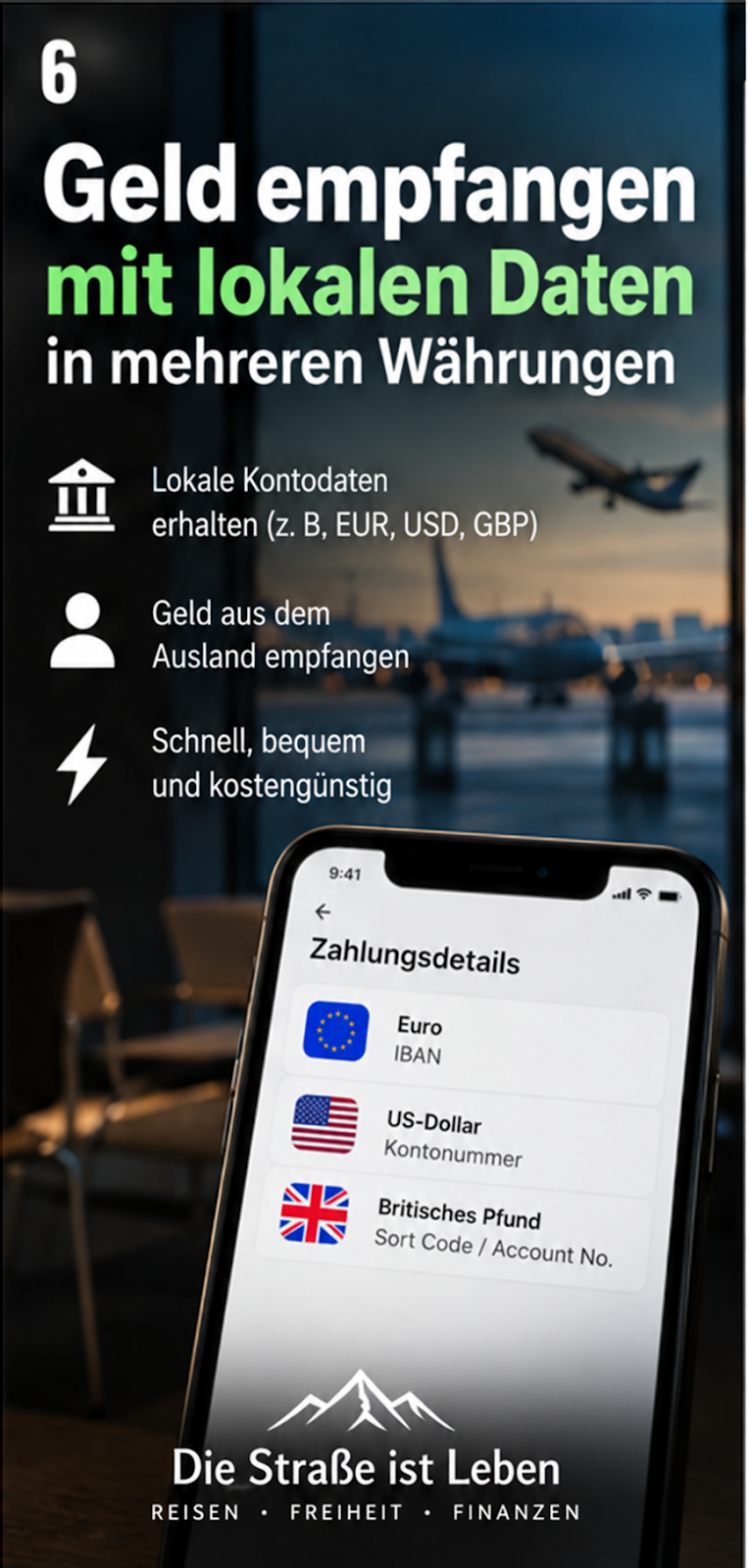 Geld aus dem Ausland empfangen: Wise-Kontodaten richtig nutzen