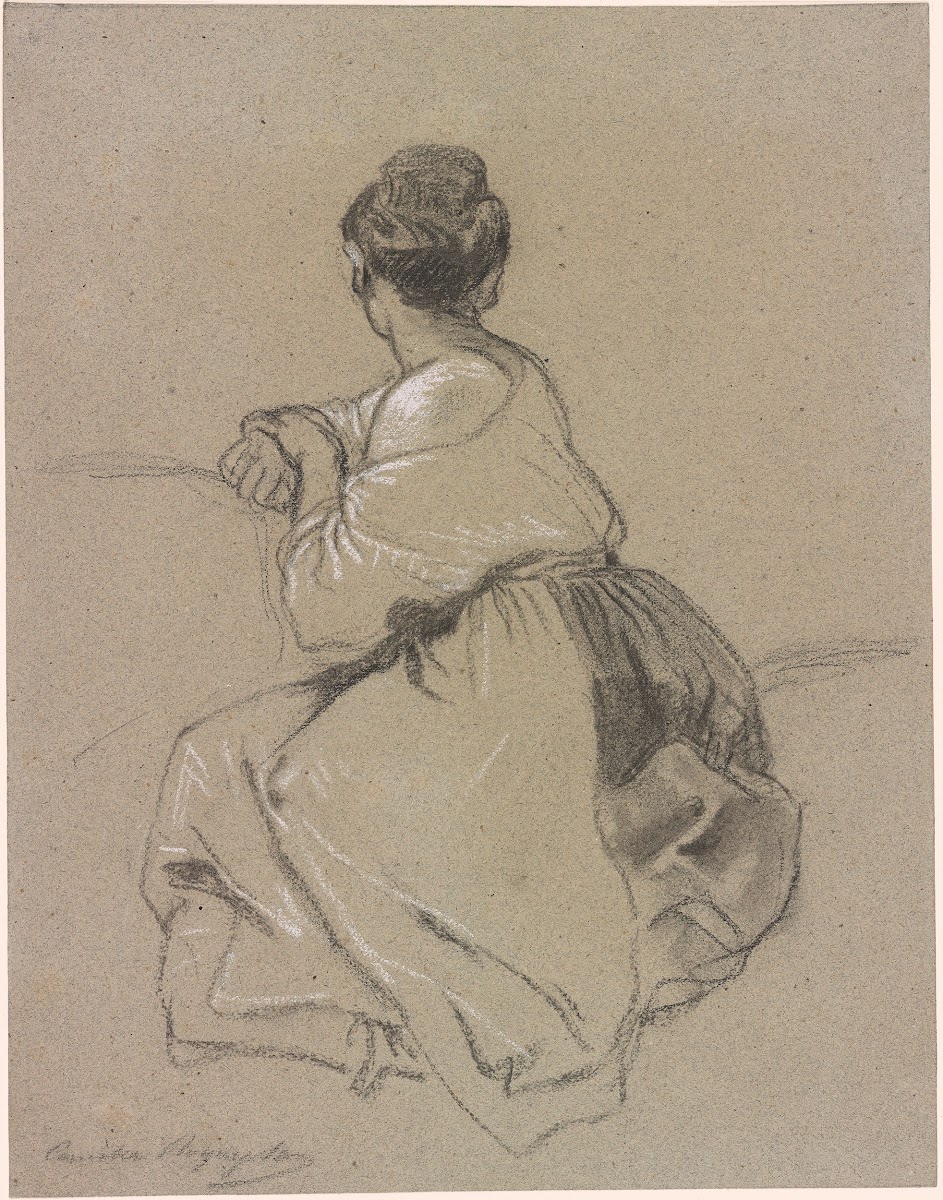 Seated Woman Seen from the Back ca 1830