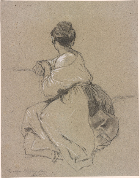 Seated Woman Seen from the Back ca 1830