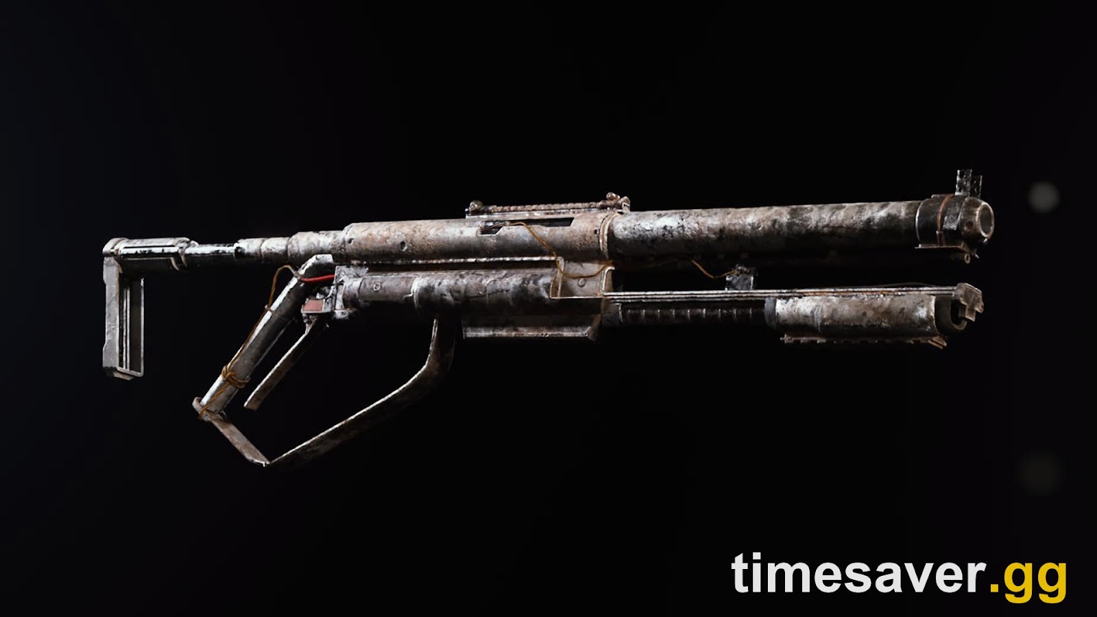 ARC Raiders weapon render — a battle-worn ARC Raiders firearm shown on the inspect screen