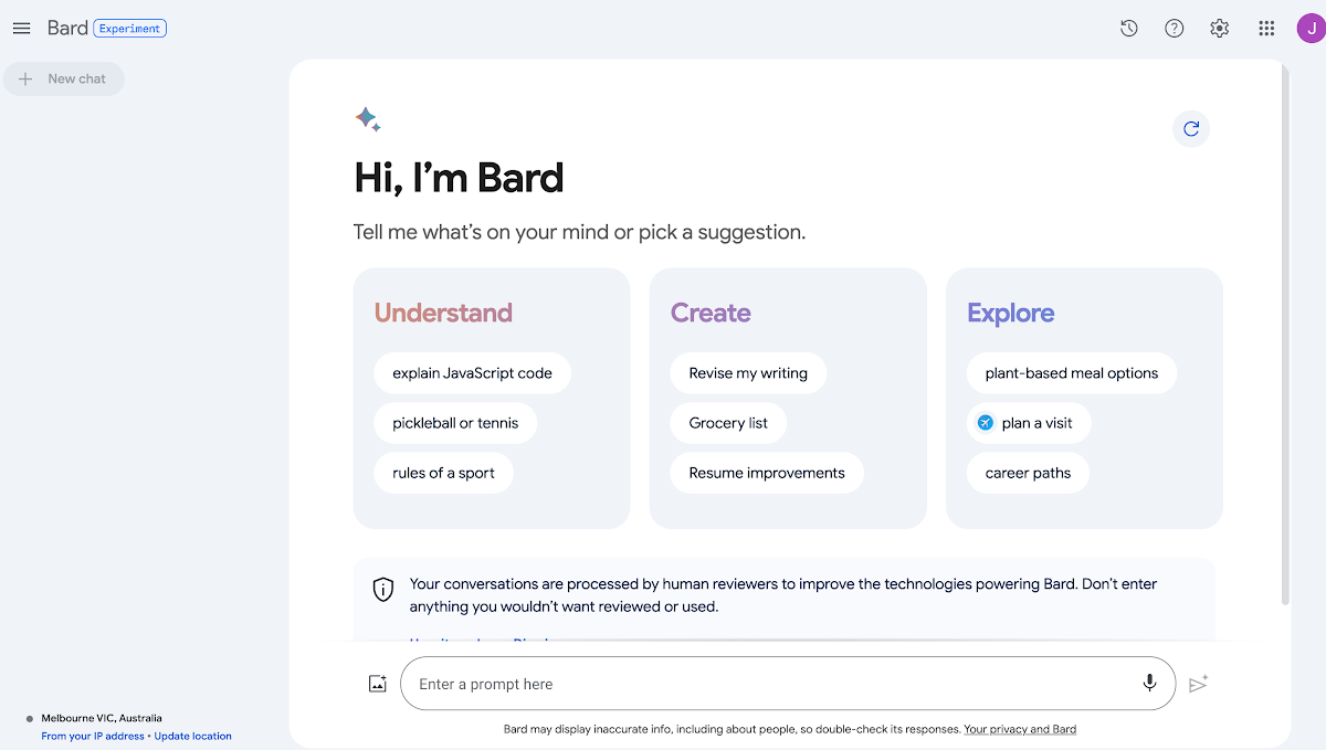Captura de Bard API