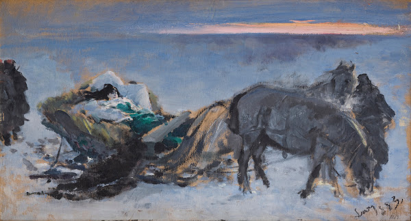 Gertruda Komorowska in the Sleigh 1883