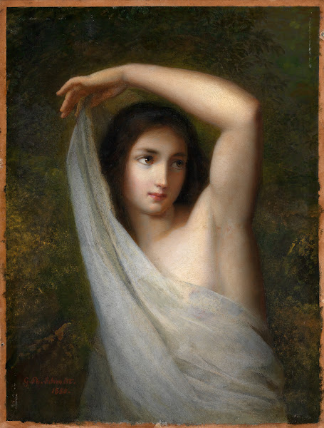 Mädchen mit Schleier 1850