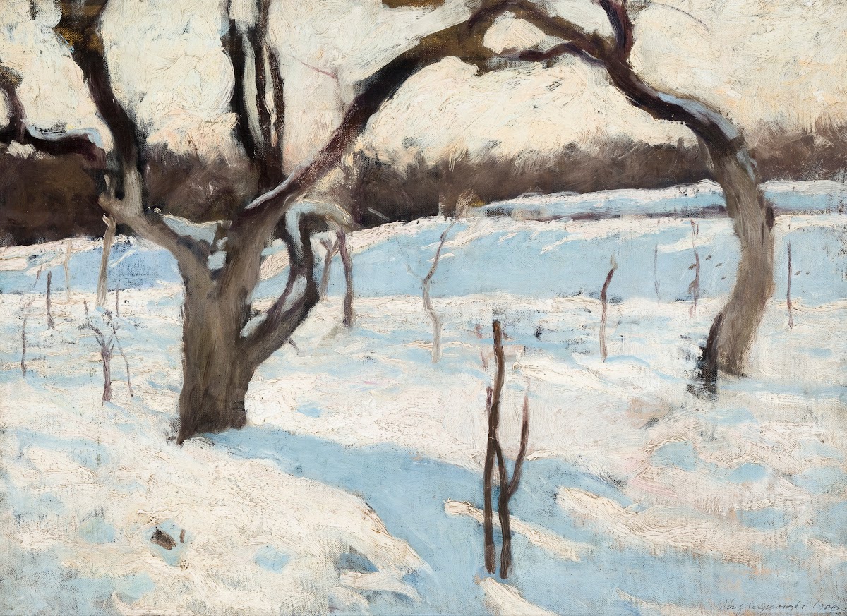 Orchard in Winter 1900
