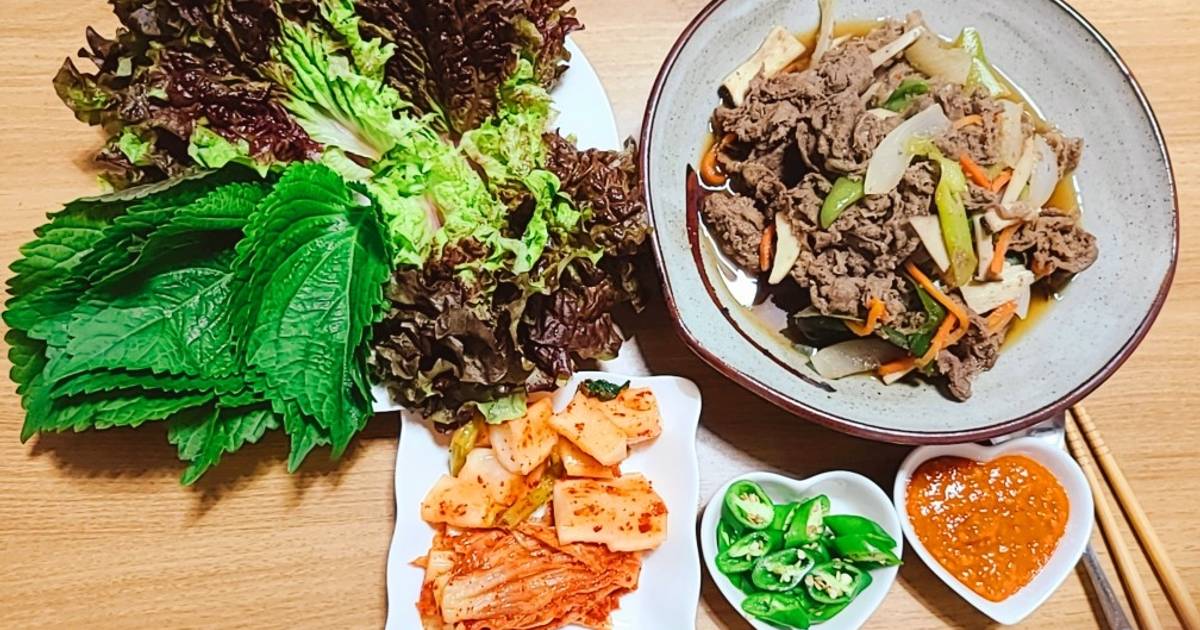 Thịt bò xào rau củ, bulgogi