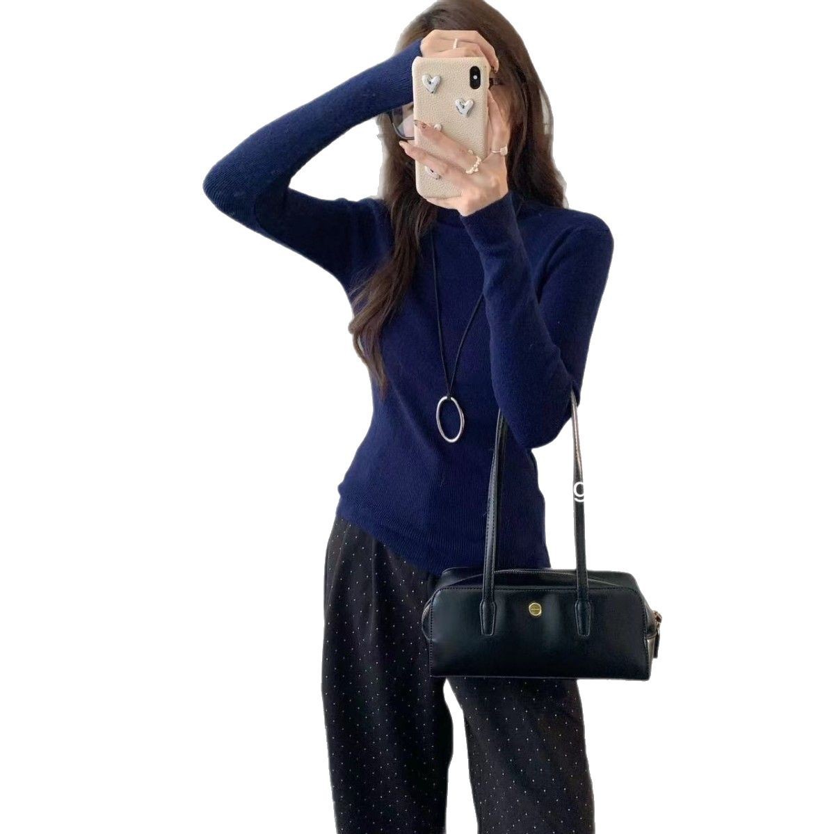 Women's knit sweater, soft, form-fitting