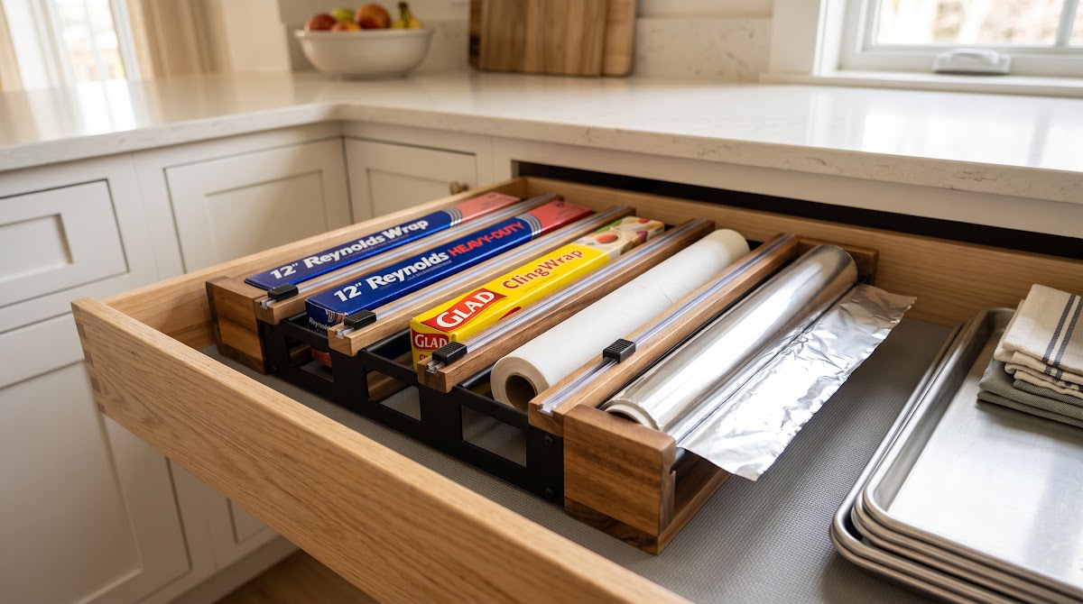 Best Wrap and Foil Organizers for Kitchen Drawers (2026) - BEST OVERALL — IN CONTEXT