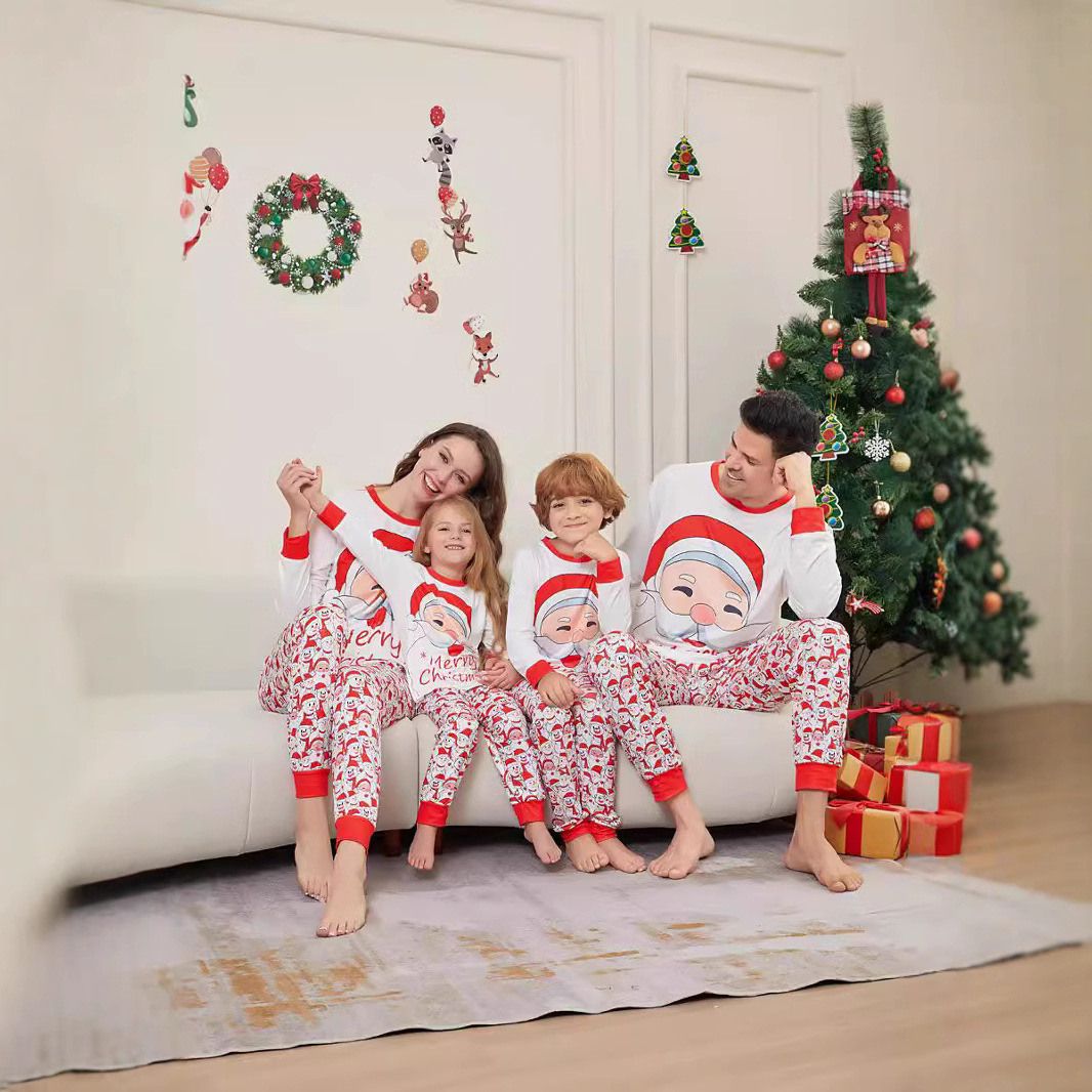 Weihnachts-Schlafanzug-Set mit Aufdruck, Familien-Look