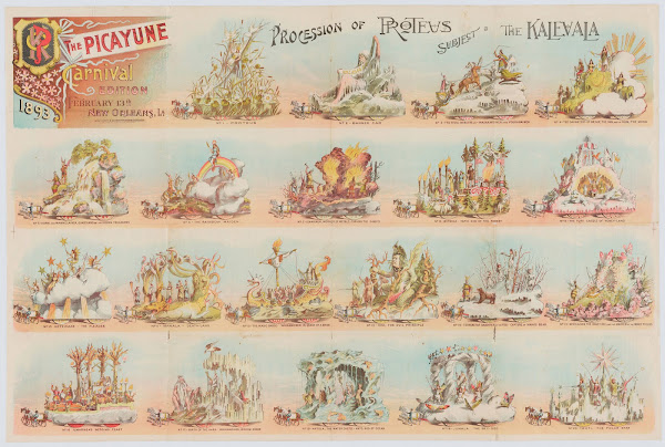 The Picayune carnival edition February 13th New Orleans La procession of Proteus